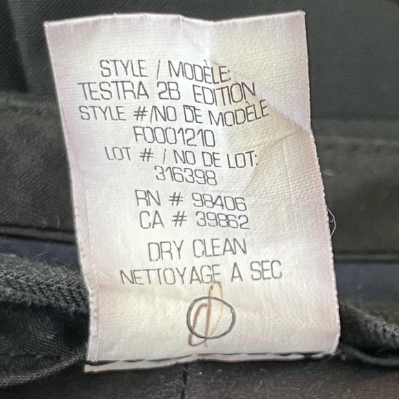 THEORY Testra 2B Stretch Wool Black Pants Size 8 - Picture 10 of 13